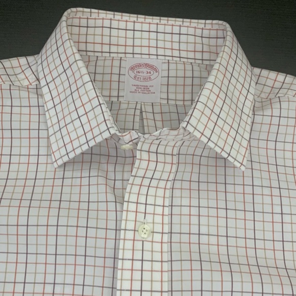 Nwot Brooks Brothers Tattersall Shirt 